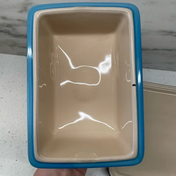 Le Creuset Butter Dish Ombre Azure Blue NWT - Picture 6 of 13